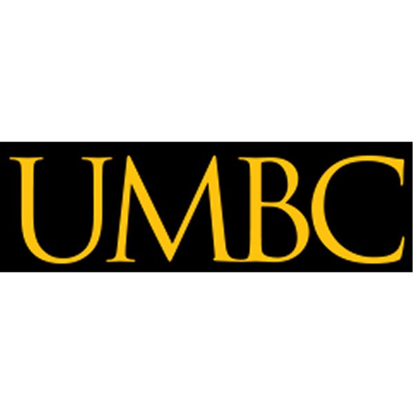 Yellow UMBC text on black background