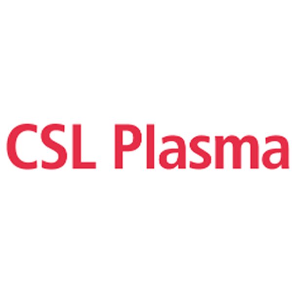CSL Plasma branding in red letters