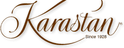 Karastan logo with elegant script