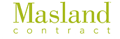 Green Masland Contract text logo