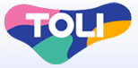 Colorful abstract TOLI logo design